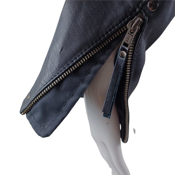 FIRST CLASSICS 100% Leather Traditional Gear Jacket Lined Women's Med - Picture 6 of 16